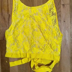 Zara Sunflower Lace Top